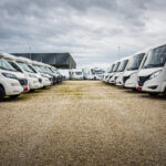 some motor homes for sale, some are new and some are pre owned
