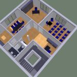 Büroetage in 3D